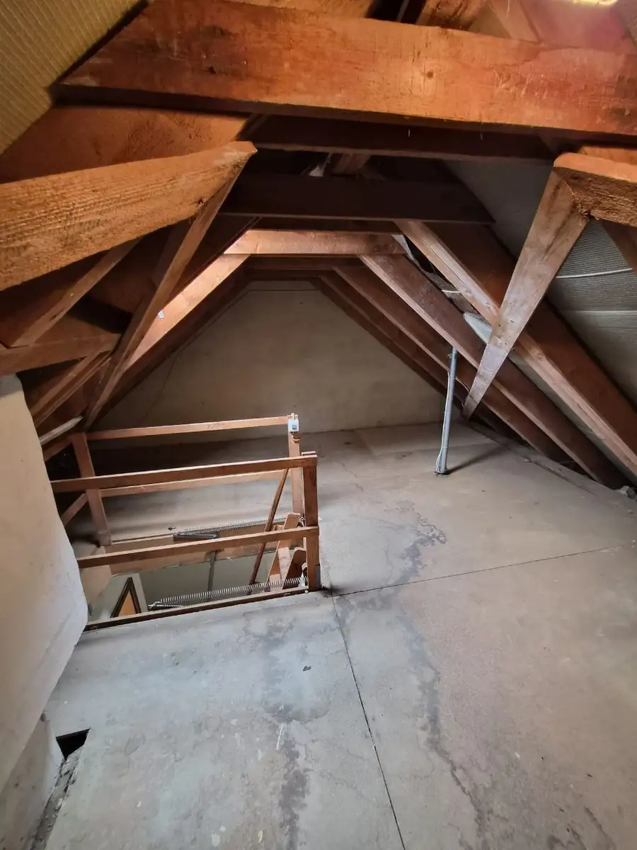 Attic clearance after broom clean